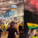 Hinchas celebran triunfo del Bucaramanga ante Santa Fe