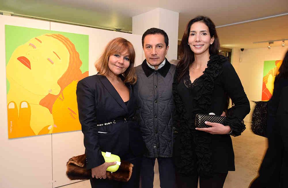 Lina Cantillo, Felipe Alemán y Beatriz Vásquez.