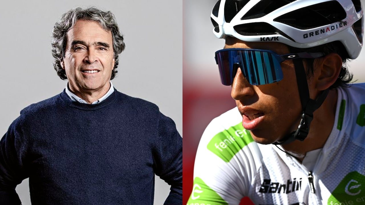 Sergio Fajardo y Egan Bernal.