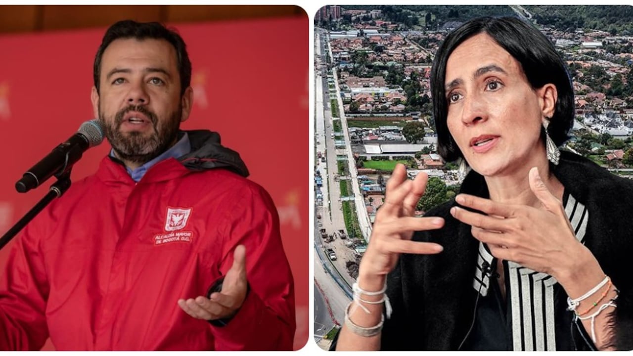 Alcalde de Bogotá, Carlos Fernando Galán, y la exministra de Ambiente, Susana Muhamad.