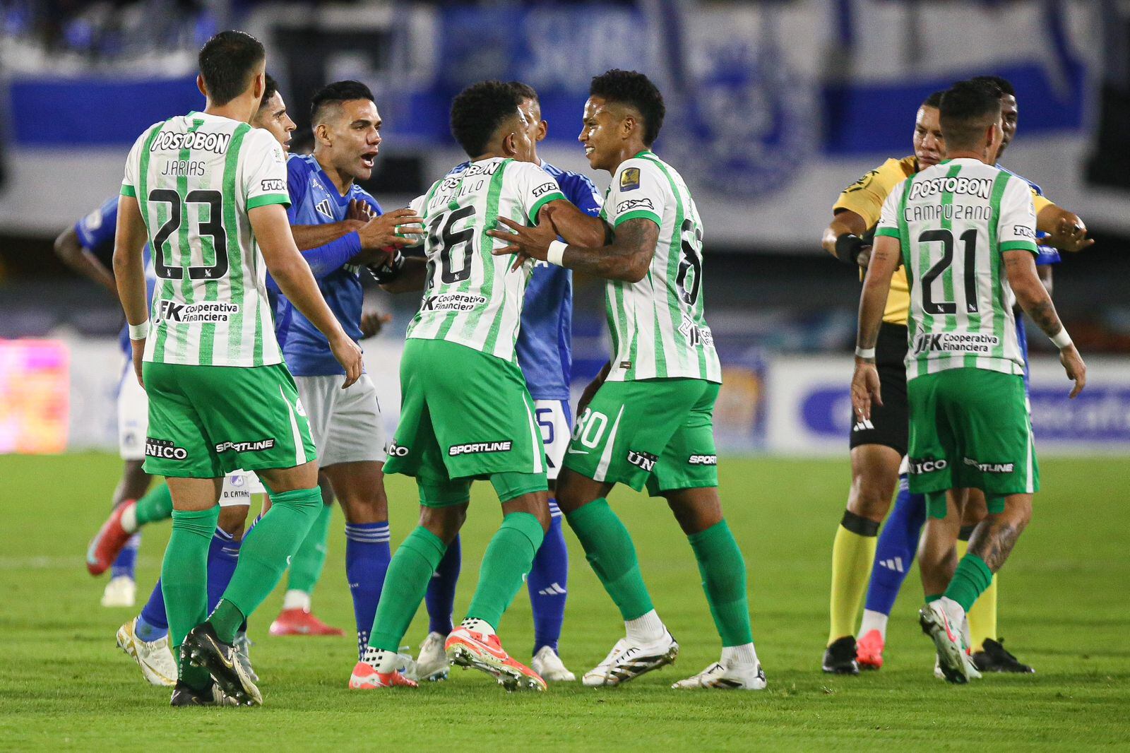 Picante partido entre Millonarios y Nacional.