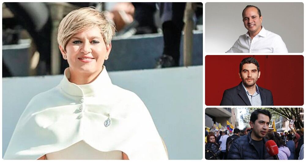 Verónica Alcocer, Juan Espinal, Hernán Cadavid y Daniel Briceño.