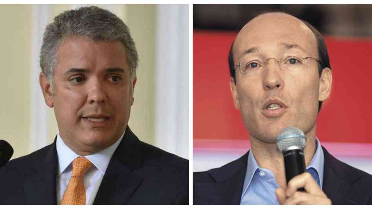 Iván Duque, presidente de Colombia, y Anko van der Werff, CEO de Avianca