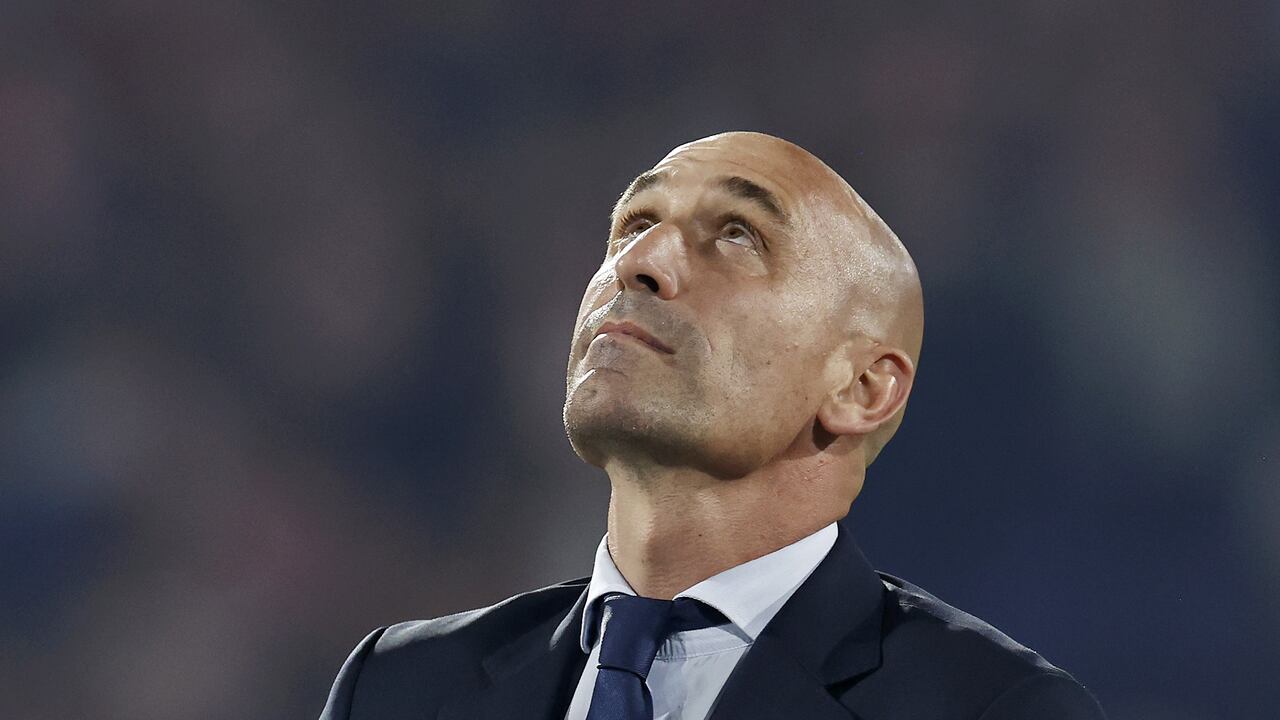 ROTTERDAM - Spanish Football Federation President Luis Rubiales during the UEFA Nations League final match between Croatia and Spain at Feyenoord Stadion de Kuip on June 18, 2023 in Rotterdam, Netherlands. AP | Dutch Height | MAURICE OF STONE (Photo by ANP via Getty Images)