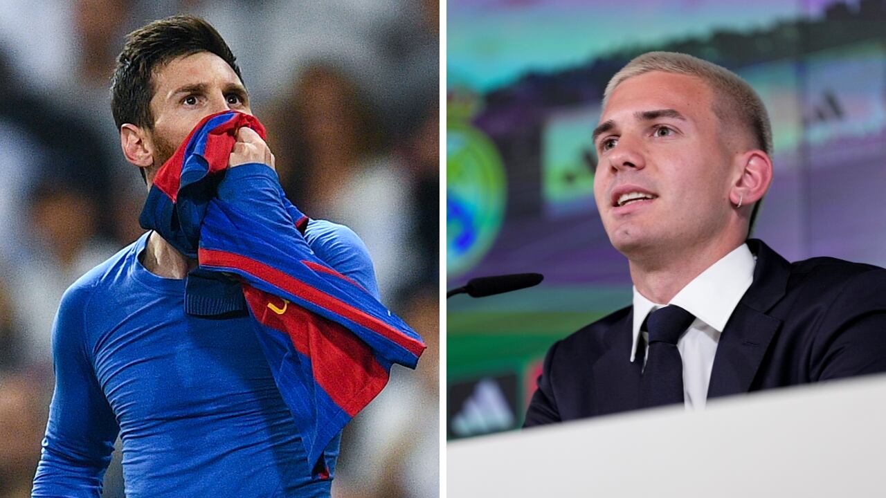 Mastantuono no se olvidó de Messi en su presentación con Real Madrid.