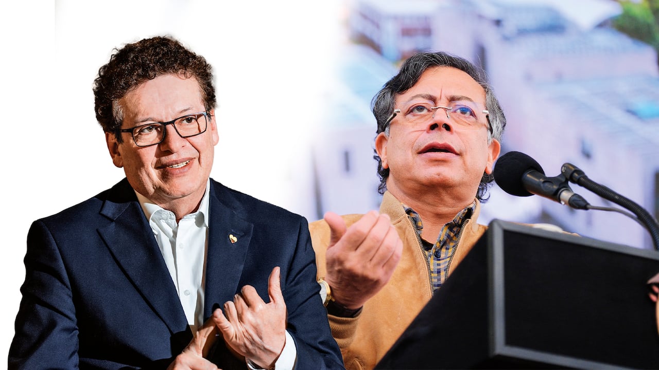 Alirio Uribe y Gustavo Petro.