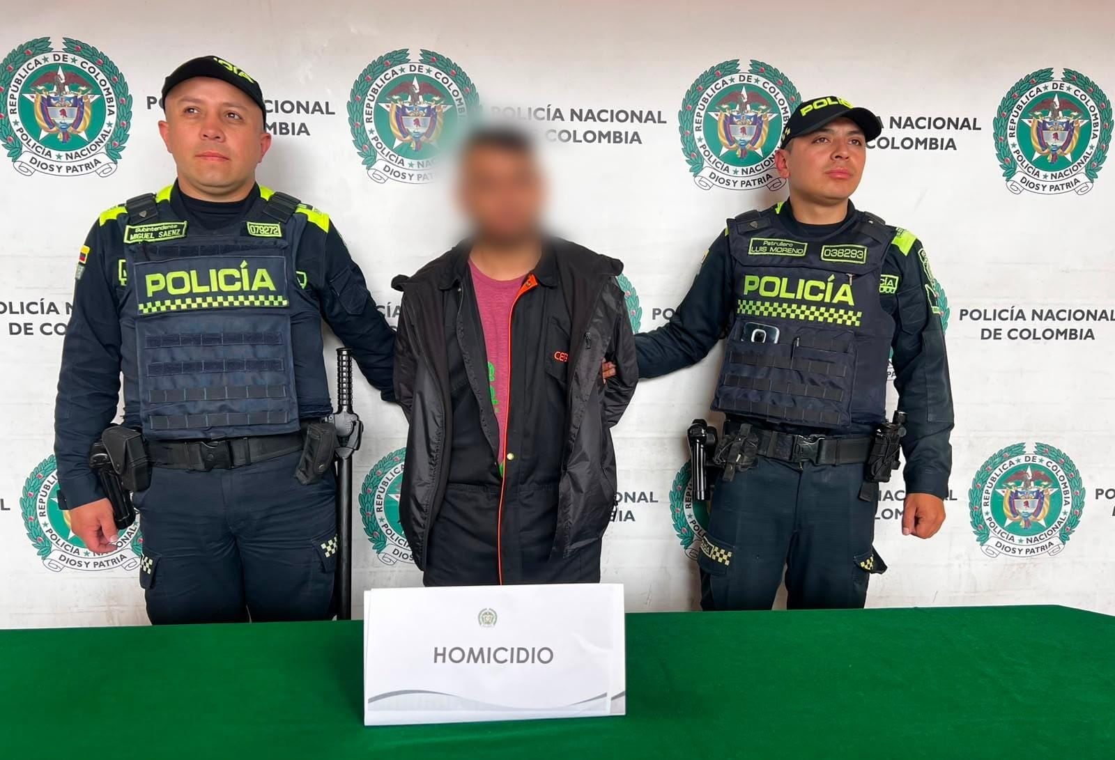 Presunto asesino de un motociclista en Bogotá.