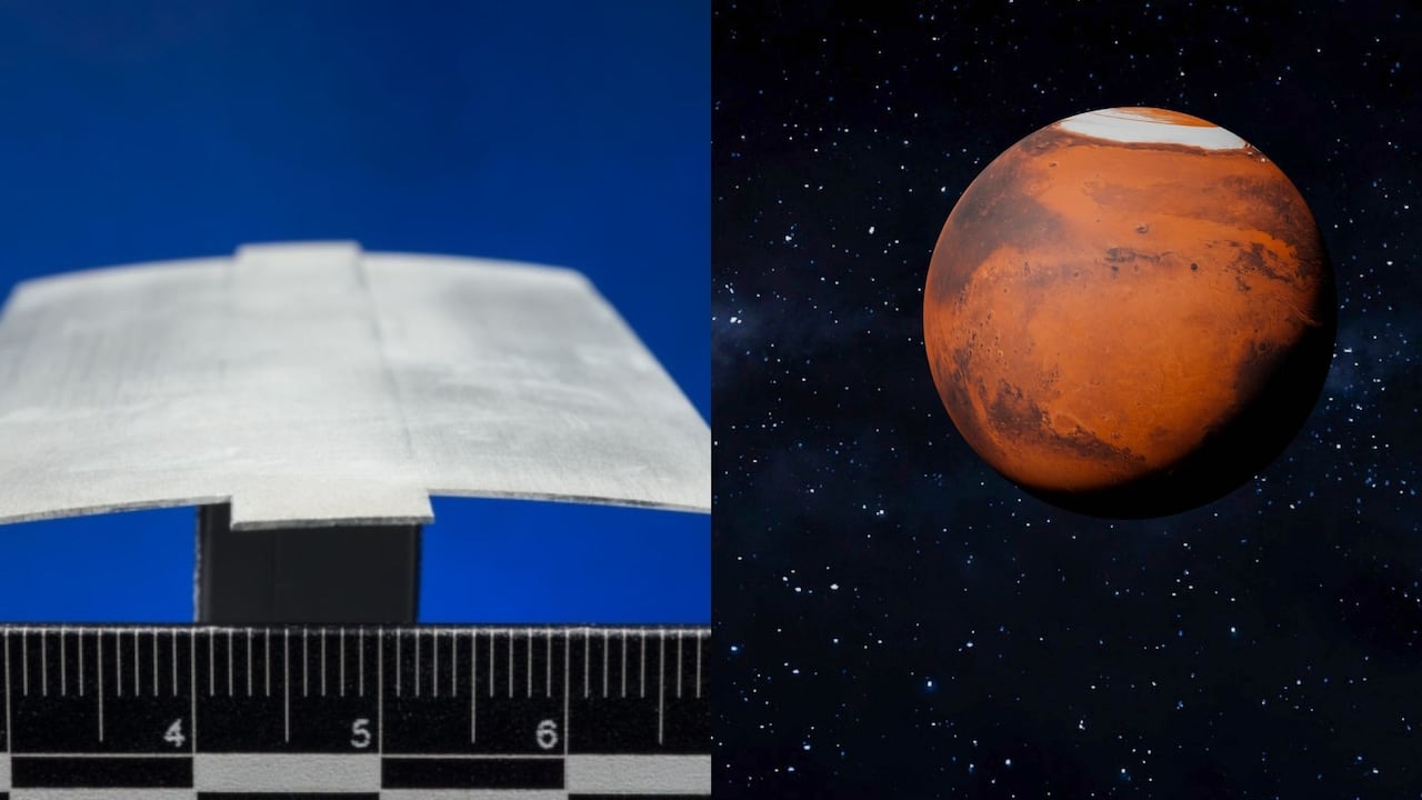 Imagen de referencia de helicópteros de la NASA que buscan volar a Marte.