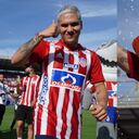 Juan Fernando Quintero en la presentación que se realizó en el estadio Metropolitano de Barranquilla a inicios del 2023.