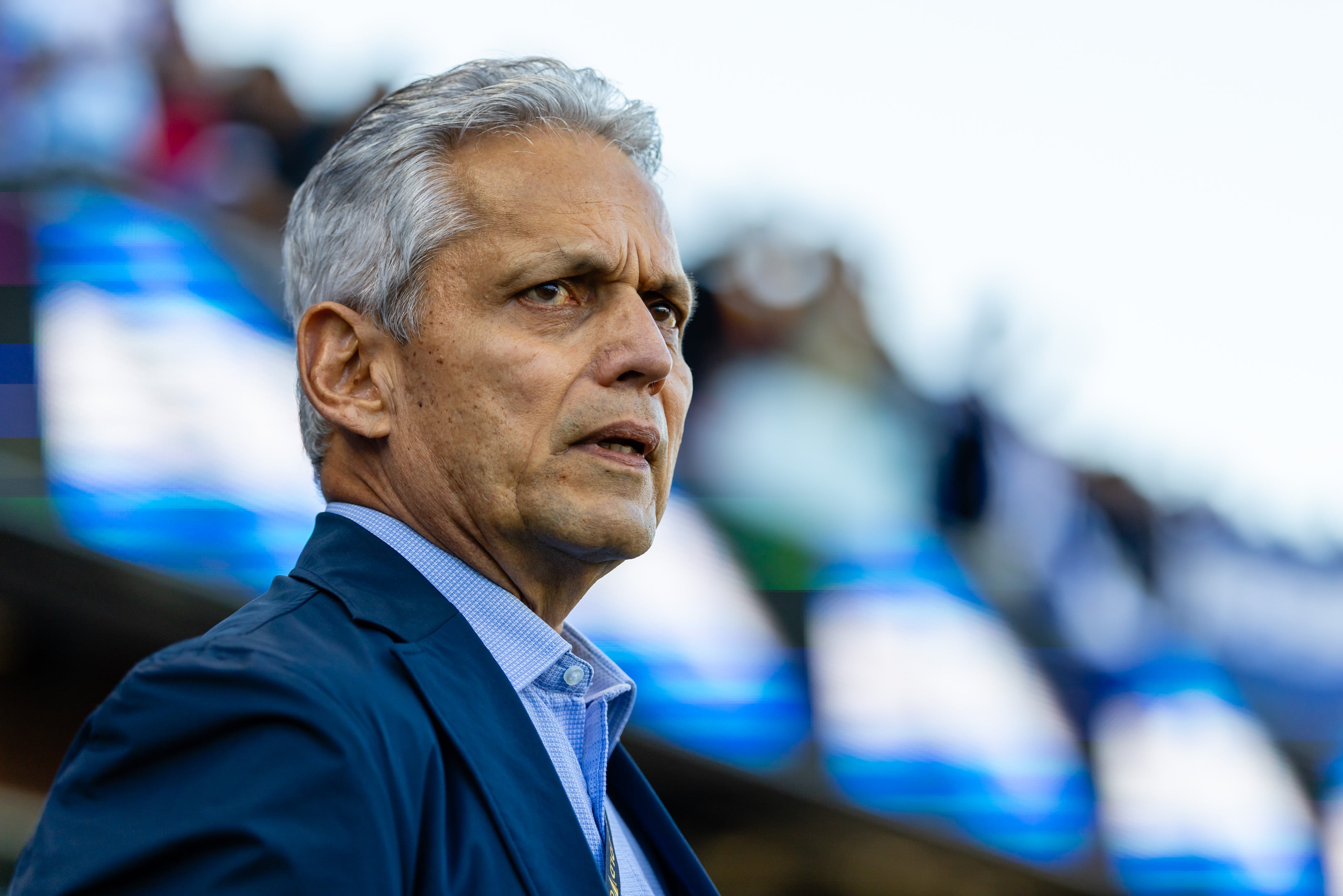 SAN JOSE, CA - JUNE 24: Reinaldo Rueda Head Coach of Honduras looks on before a 2025 Concacaf Gold Cup Group B match between Honduras and Curacao on June 24, 2025 at PayPal Park in San Jose, CA. (Photo by Matthew Huang/Icon Sportswire via Getty Images)
