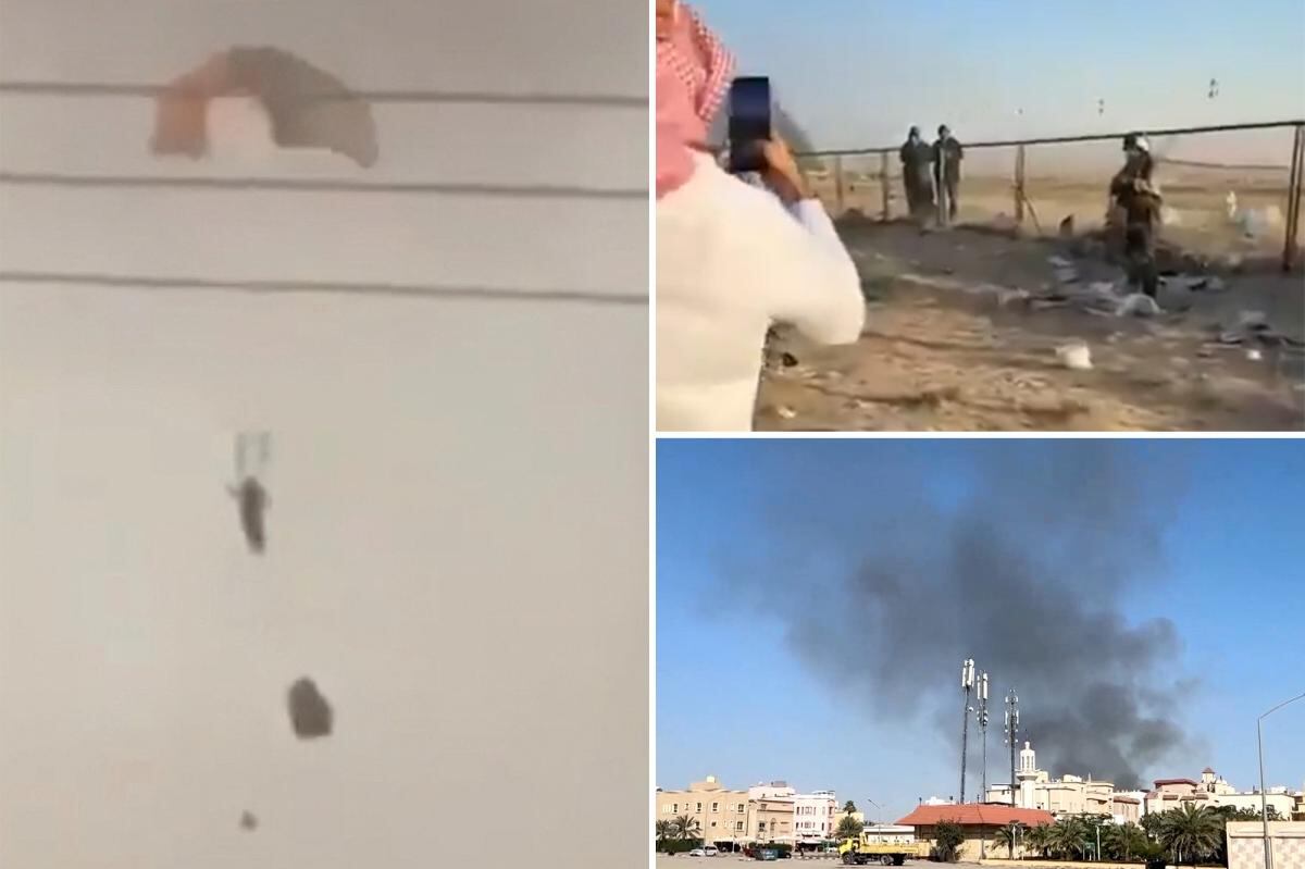 Aviones cayendo en Kuwait