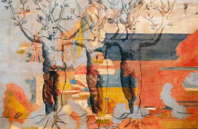 'Dafneas II' (1995). Pigmentos sobre lienzo. Ana Patricia Palacios.