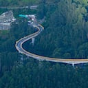 En este sector de la vía se presentó el incidente que por poco termina en tragedia