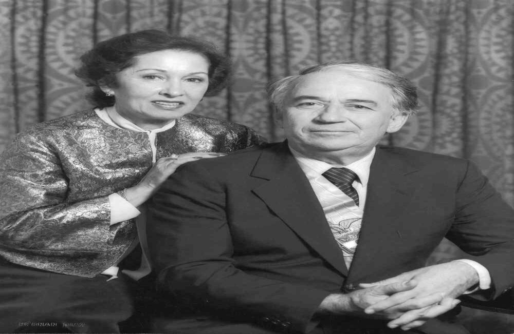 Belisario Betancur junto a su primera esposa, Rosa Helena Álvarez, quien falleció en 1998.Archivo SEMANA.