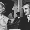 Grace Kelly y Rainiero III días antes de su boda en 1956. Ella le ocultó que en Hollywood había tenido romances con hombres casados como Clark Gable y Ray Milland.