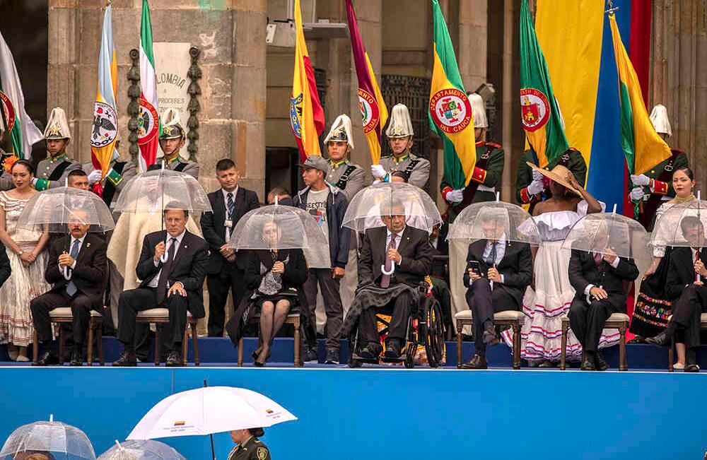 México, Argentina, Bolivia y Ecuador fueron algunos de los países invitados a la ceremonia de posesión. Foto: Esteban Vega / SEMANA 