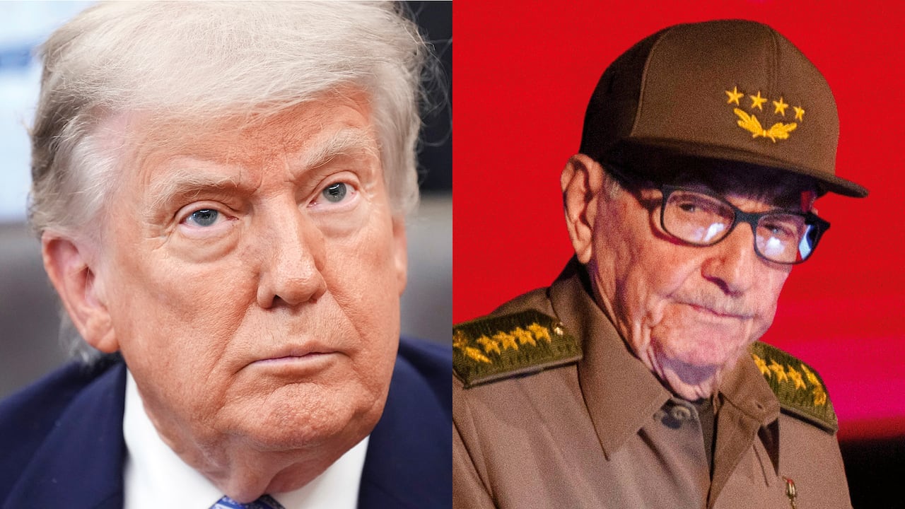 Donald Trump y Raúl Castro.