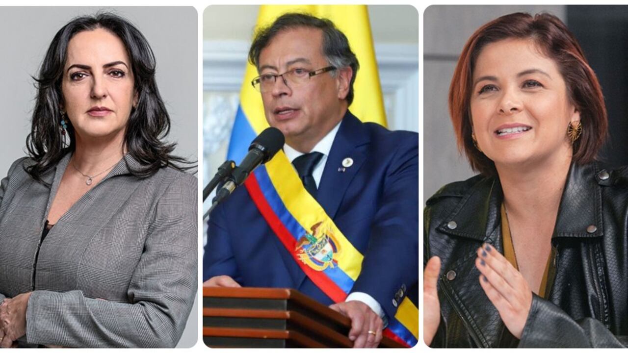 María Fernanda Cabal, Gustavo Petro, Jhenifer Mojica.