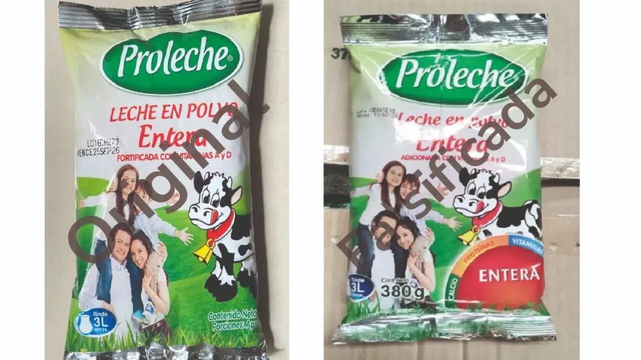Esta es la leche falsificada. El Invima emitió alerta.