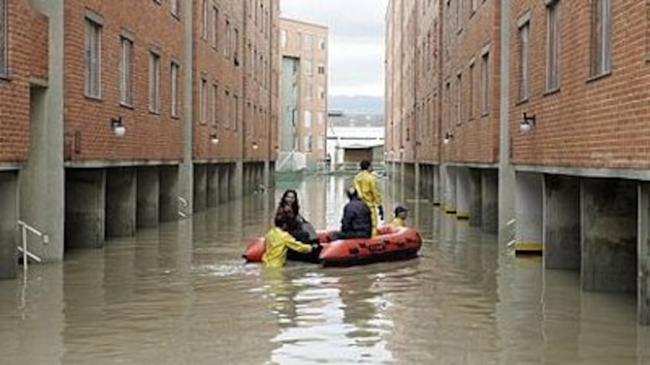 A finales del 2011, varias viviendas del sur de la ciudad se inundaron.