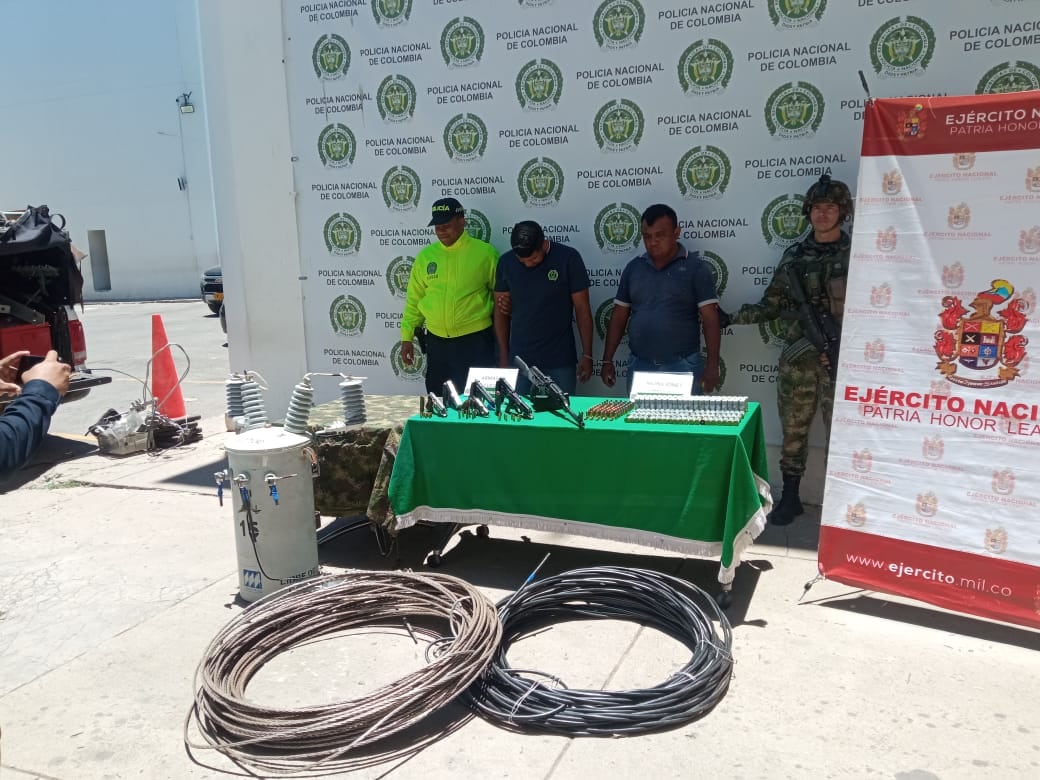 Residentes de una finca ubicada en la Guajira fueron detenidos por irregularidades en relación con la obtención de energía por un valor estimado entre 40 y 50 millones de pesos mensuales