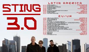 Fechas de la gira de Sting 2025