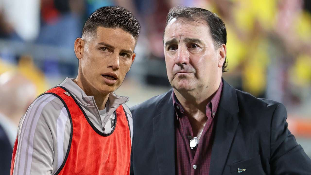 James Rodríguez y Néstor Lorenzo