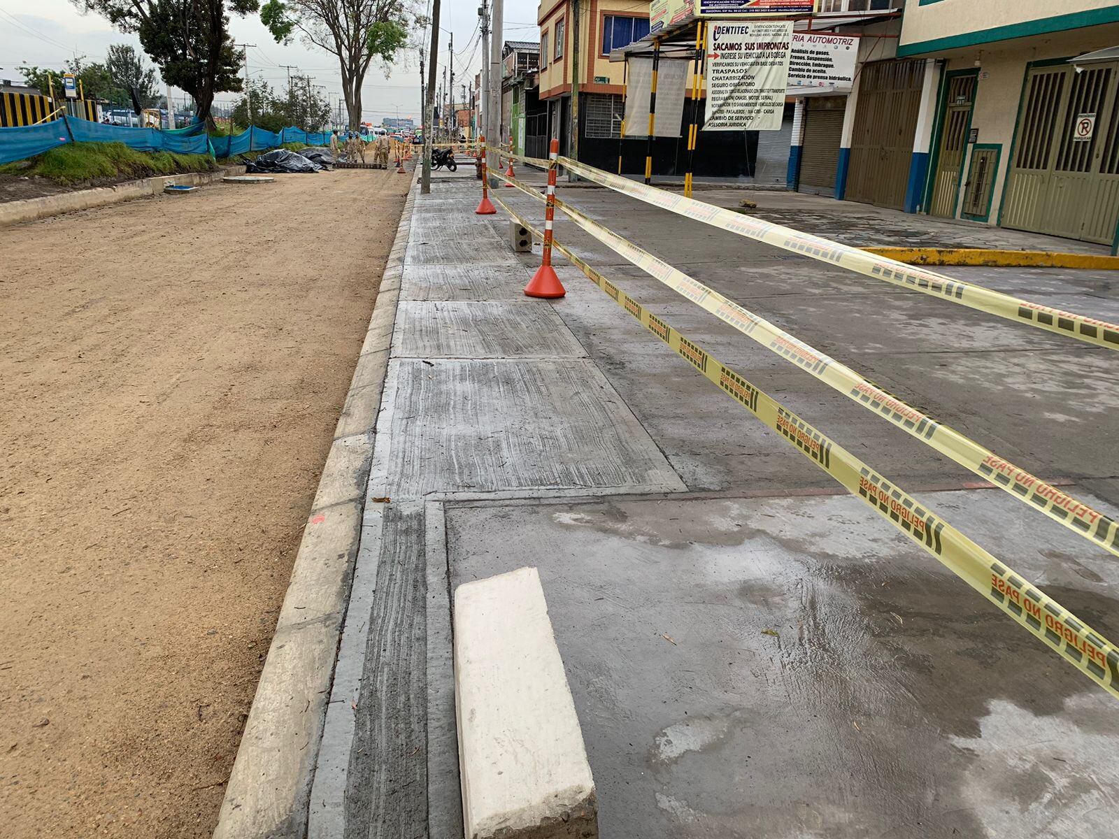 Mejoramiento de andenes en Bogotá