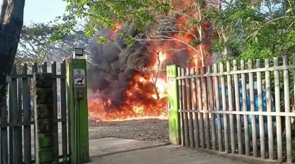 Voraz incendio en Capurganá, Chocó.