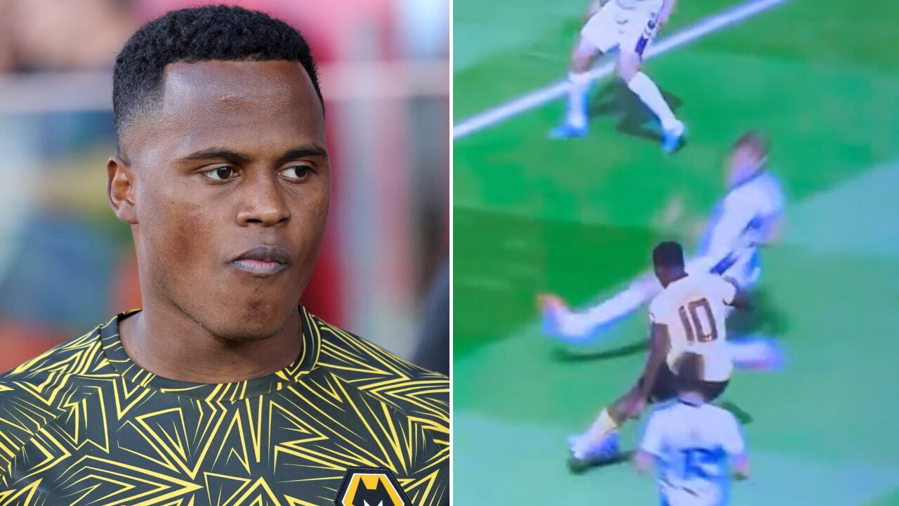 Jhon Arias estuvo cerca de marcar su segundo gol con los Wolves