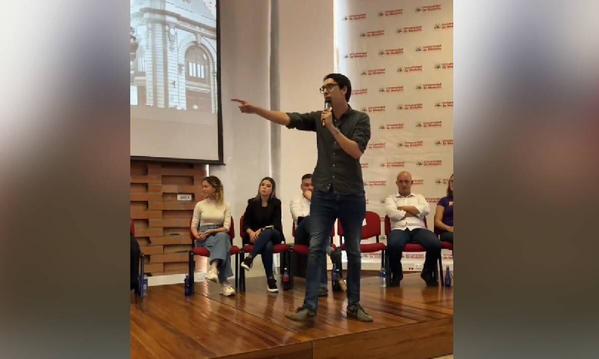 Candidato al concejo de Medellín fue expulsado de un debate por cuestionar a su opositor del Partido Comunes.