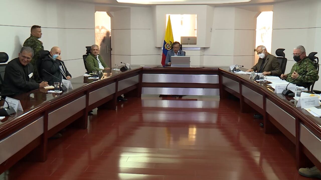 Presidente Gustavo Petro en consejo de seguridad y paz