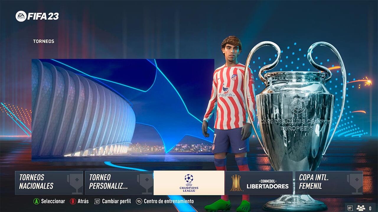 FIFA 23 permite jugar varios torneos importantes como la Champions League o la Copa Libertadores.
