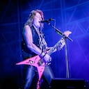 MILAN, ITALY - AUGUST 27: Kai Hansen of Helloween performs as part of the Milano Summer Festival at Ippodromo Snai San Siro on August 27, 2022 in Milan, Italy. (Photo by Sergione Infuso/Corbis via Getty Images)