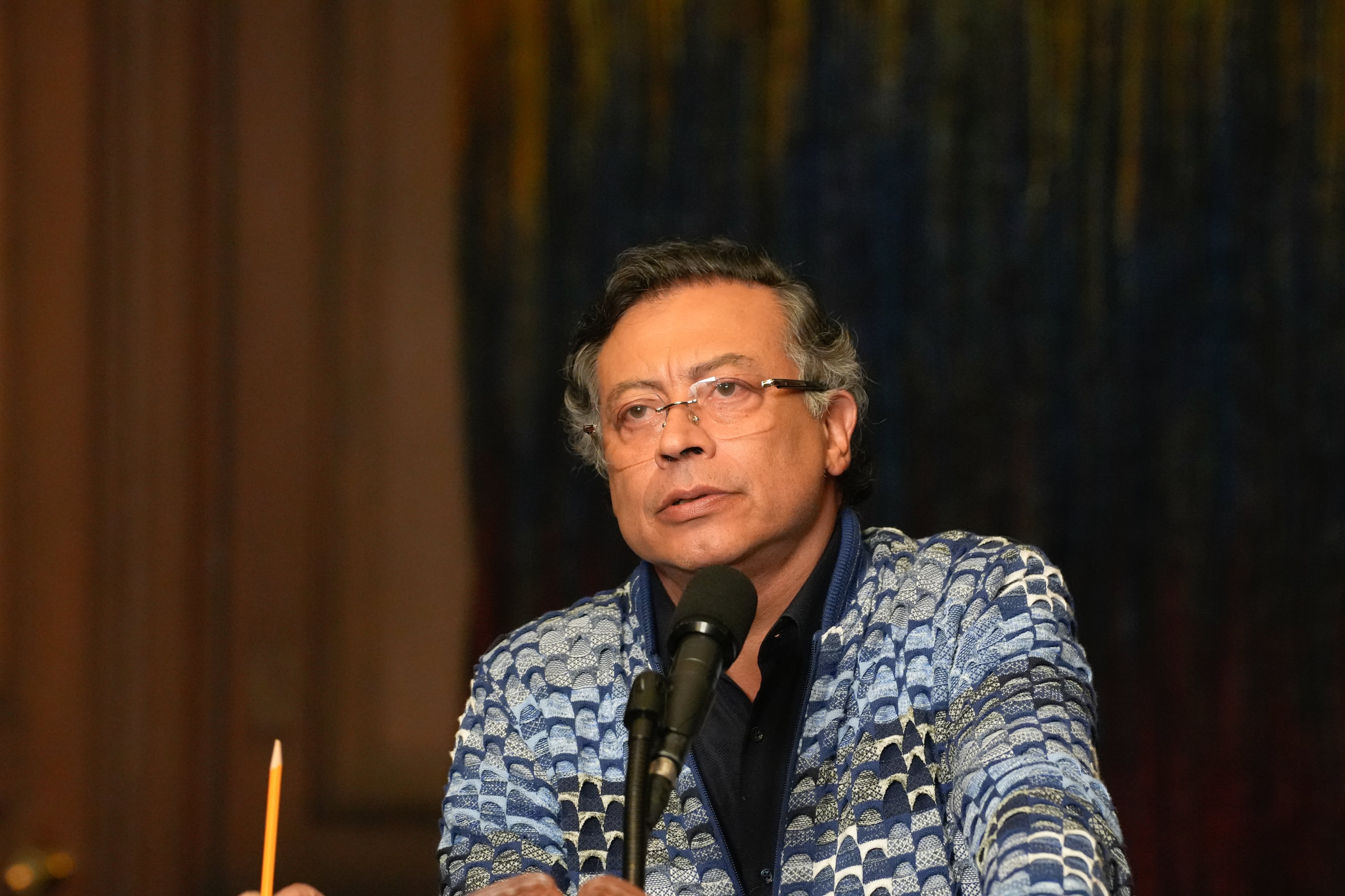 El presidente, Gustavo Petro, en la Casa de Nariño, en Bogotá, el 3 de junio d 2025