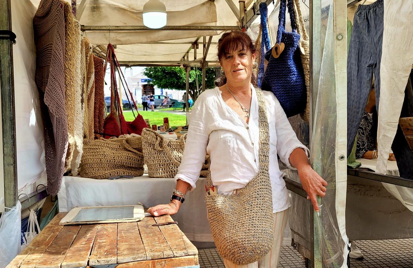 Nora Isabel Rossi, tejedora.