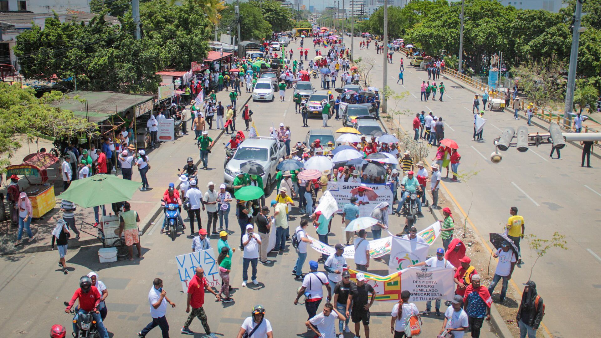 Marcha del 1.º de mayo en Cartagena