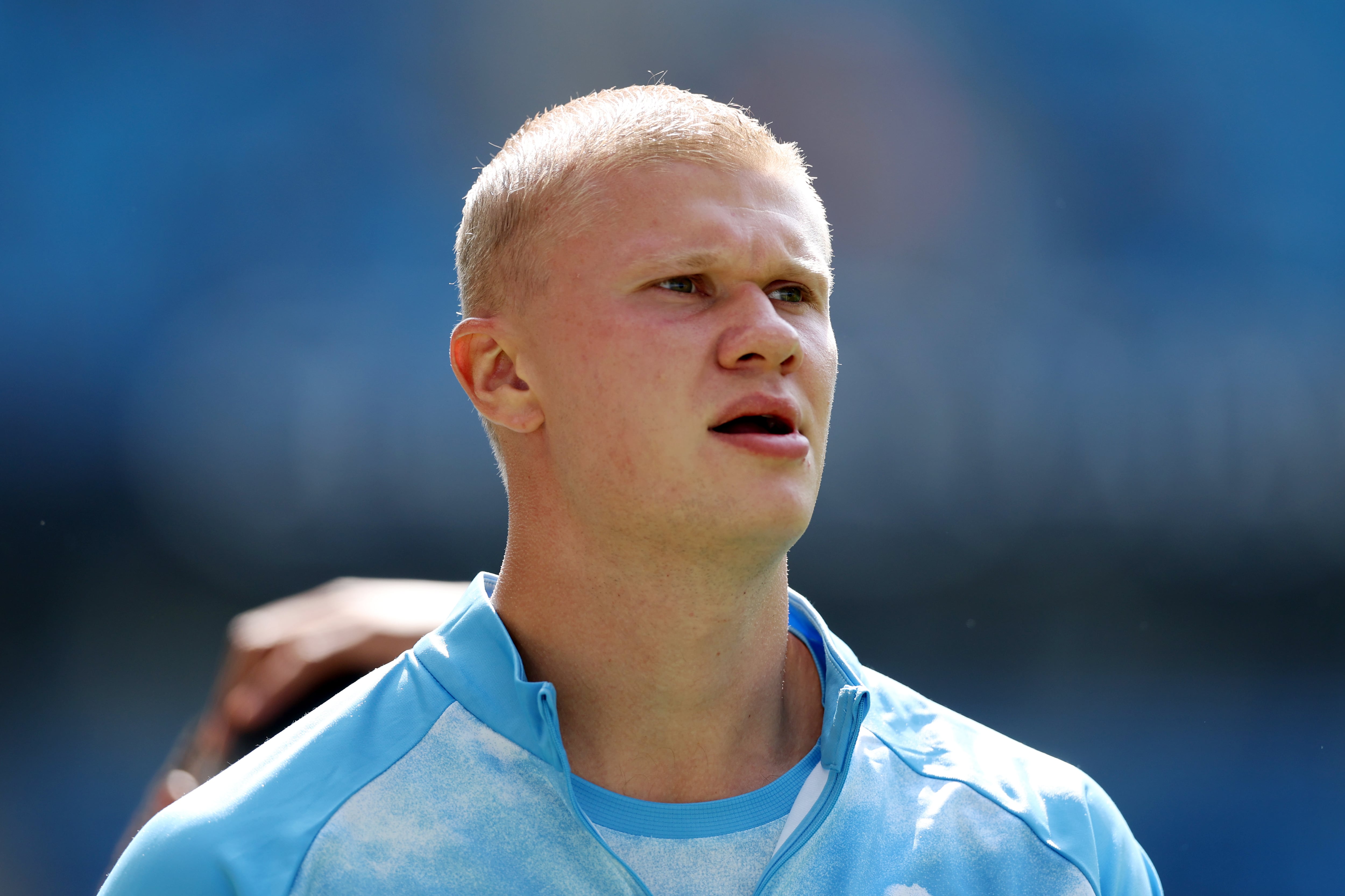 Erling Haaland, delantero del Manchester City iniciando una nueva temporada
