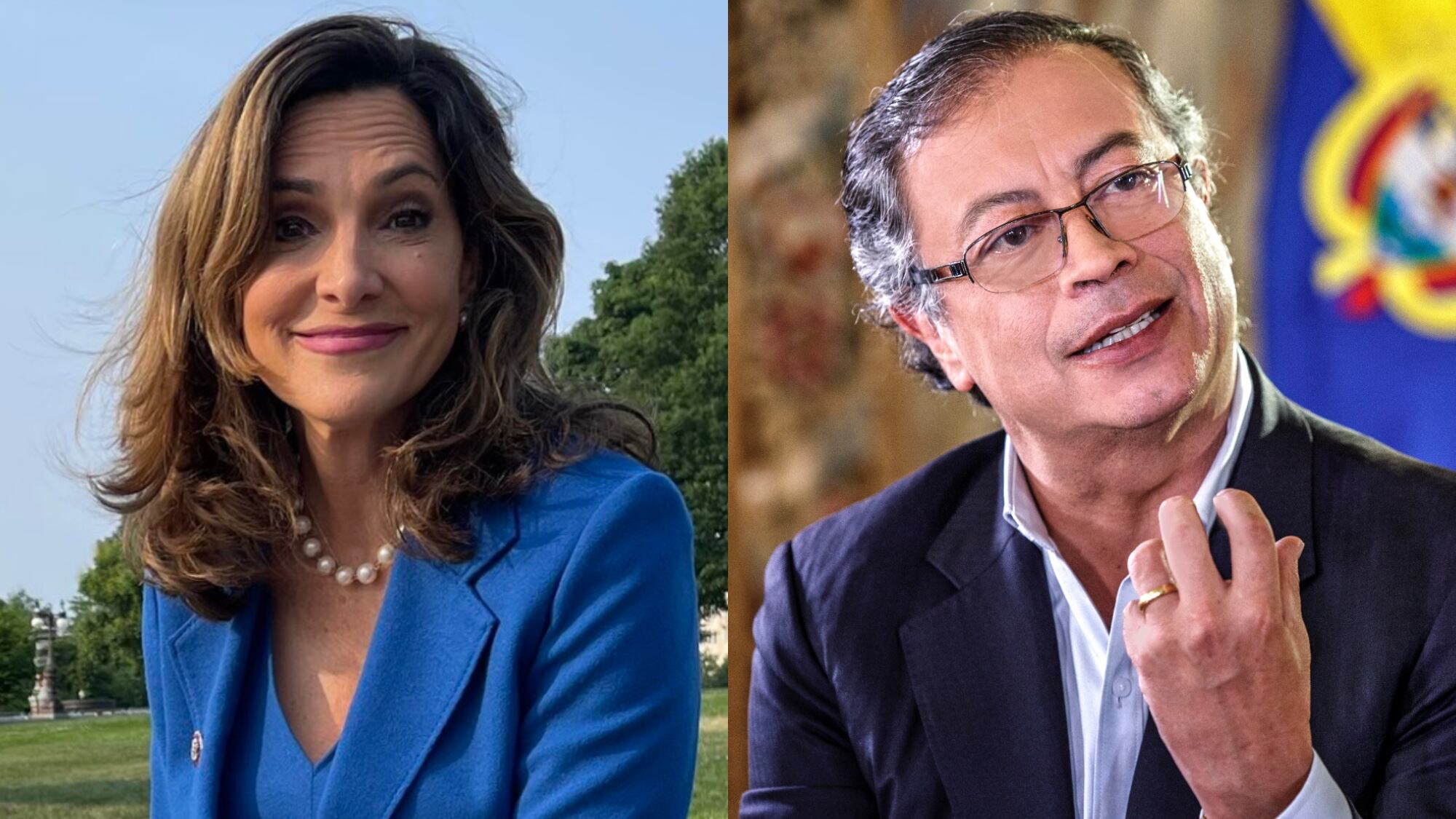 María Elvira Salazar le responde a Gustavo Petro.