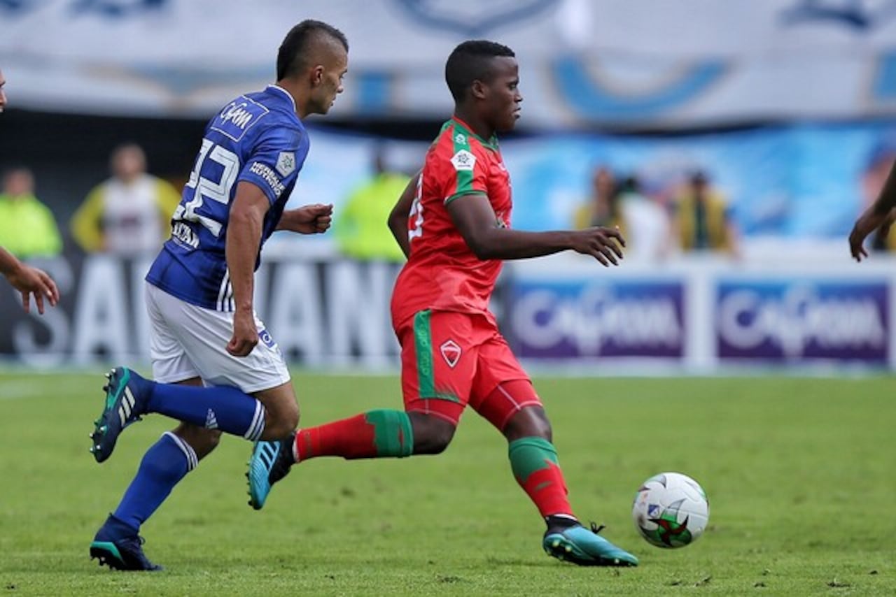 Jhon Arias vistiendo los colores de Patriotas (2019).