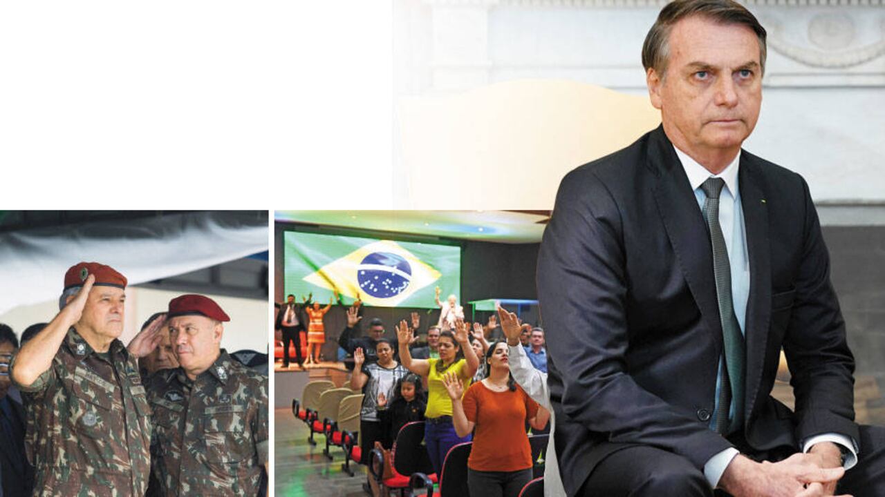 A pesar de la poca popularidad de Bolsonaro en la actualidad, las Iglesias evangélicas y las Fuerzas Armadas siguen siendo un gran motor de su gobierno. Ambas fueron fundamentales en campaña.