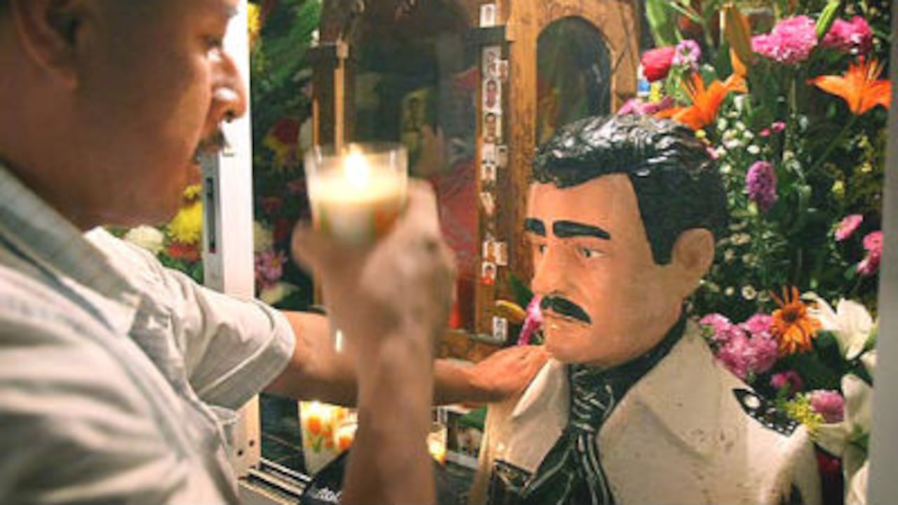 Santo Malverde, el santo de los narcos.