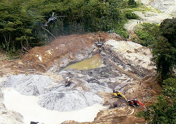 La minería afecta fuentes hídricas en el país. 