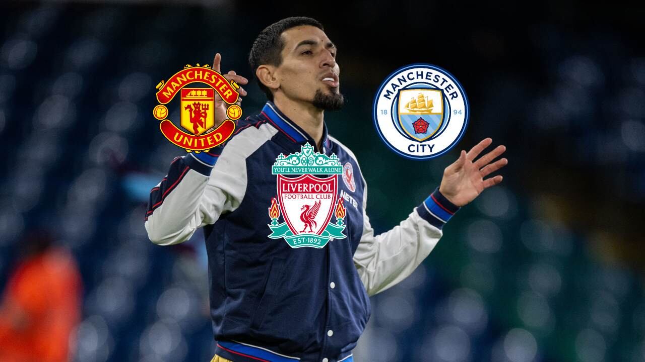 Daniel Muñoz en un calentamiento con Crystal Palace.