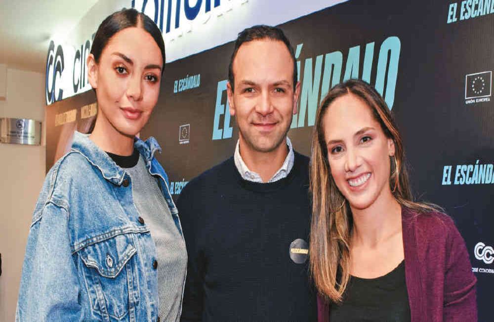 Carolina Guerra, Reinhard Dienes y Camila Zuluaga.