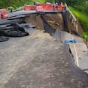 La vía Bucaramanga - Barrancabermeja presentó un hundimiento a menos de un mes de que fuese inaugurada.