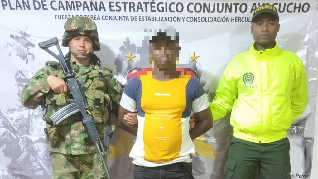 Nariño: Cayó alias ‘Chugo’ de las disidencias de las Farc; sería el encargado del cobro de extorsiones a comerciantes.