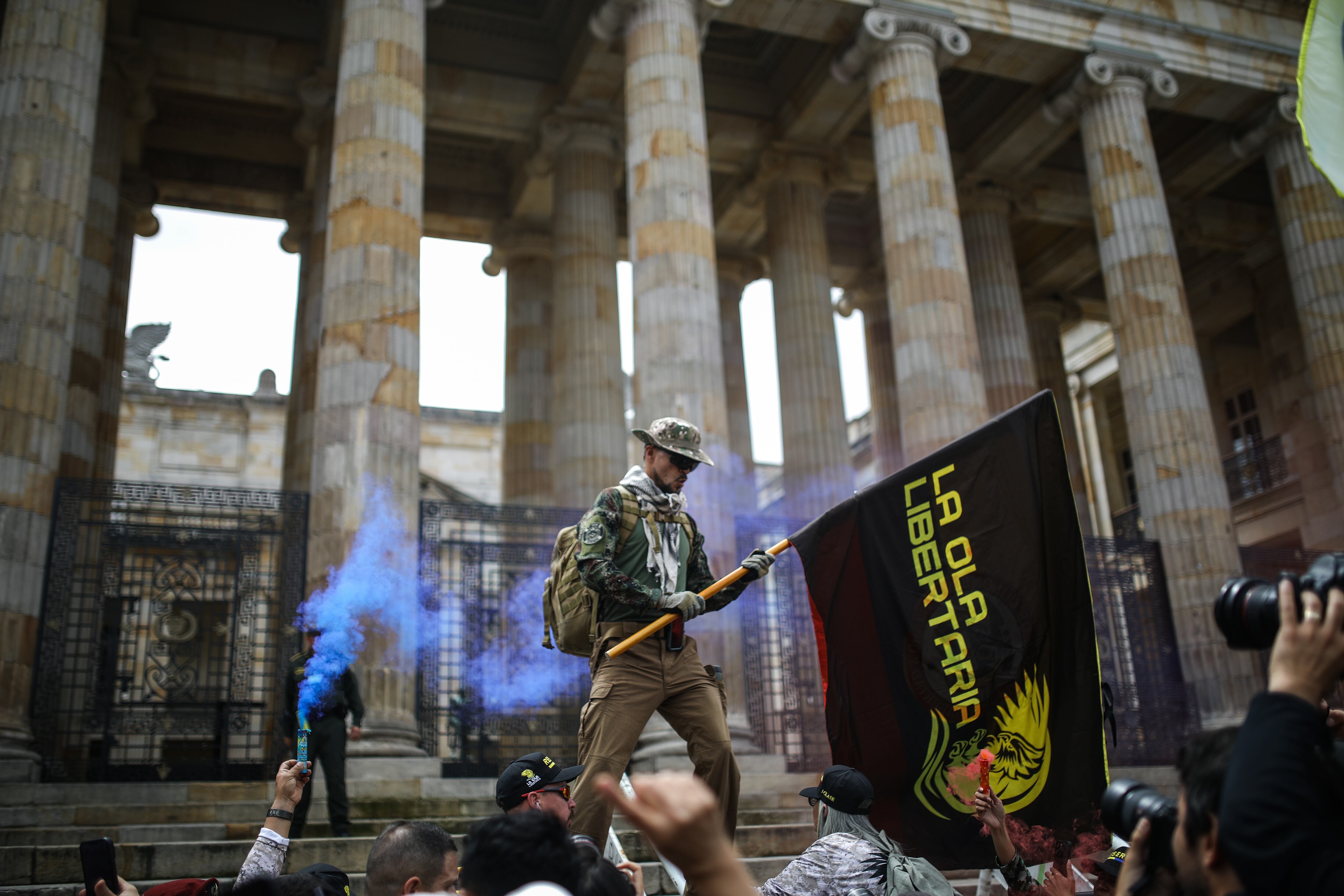 MARCHA 23N EN BOGOTÁ EN CONTRA DEL GOBIERNO , plaza de bolívar