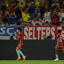 Luis Díaz abrió el marcador para Colombia ante Alemania.