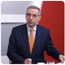 Miguel Gómez Martínez, ministro de Hacienda, y Leonardo Villar, gerente de Banco de la República, anunciaron decisión sobre las tasas de interés.